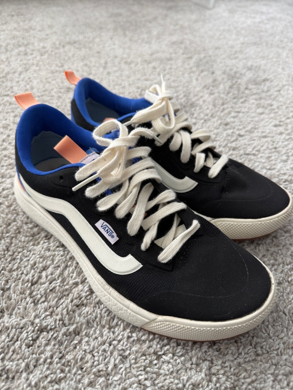 Vans UltrARange Black Blue Peach Casual Sneakers Unisex